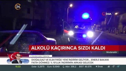 Alkolü kaçırınca sızdı kaldı