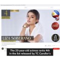 Liza Soberano No. 4 on '100 Most Beautiful Faces of 2018' list