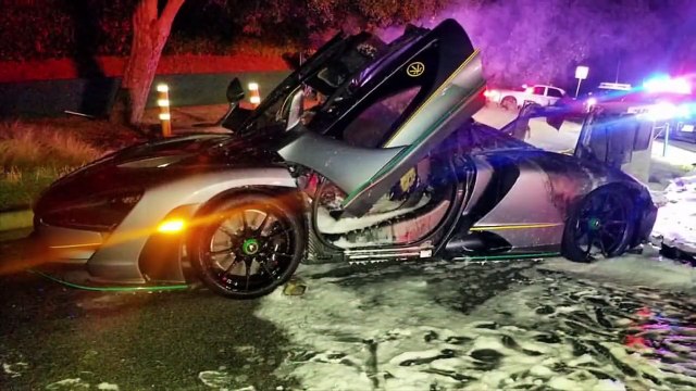 Siêu xe triệu đô hàng hiếm McLaren Senna gặp nạn trong ngày cuối cùng của năm 2018
