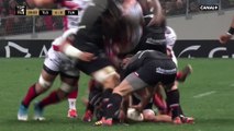 Antoine Dupont en feu face au Rugby Club Toulonnais