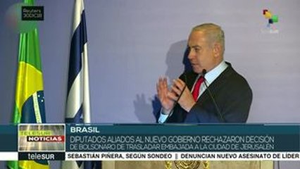 Rechazan decisión de Bolsonaro de trasladar embajada a Jerusalén