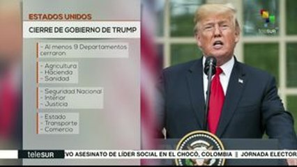 EE.UU.: cierre parcial federal afecta a 800 mil empleados públicos