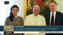 Vaticano: renuncian portavoces de la Santa Sede