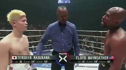 Combate pantomima de Floyd Mayweather en Japón