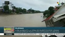 Aumenta a 68 cifra de muertos en Filipinas por tormenta tropical Usman