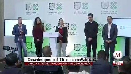 CdMx convertirá postes de C5 en antenas de WiFi gratis