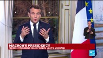 France's President Macron delivers traditional New Year address after bruising 2018