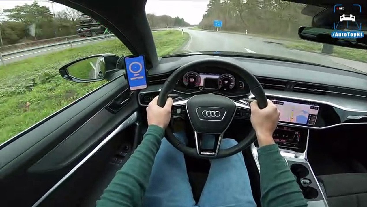 2019 AUDI A6 50 TDI 3.0 V6 AUTOBAHN POV 264km/h TOP SPEED by AutoTopNL