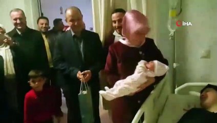 2019 yılının ilk bebeği Gökçe bebek dünyaya geldi