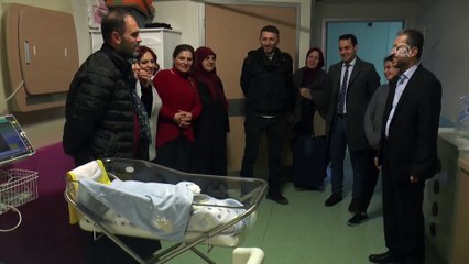 Yılın ilk bebeği 'Ömer Asaf' - DÜZCE