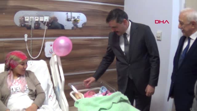 Çorum'da Yılın İlk Bebeği Asel Bebek Oldu