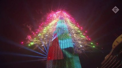 Dubai New Year 2019 fireworks in full_Full-HD