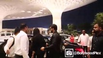 Deepika Padukone & Ranveer Singh spotted at the Mumbai International Airport