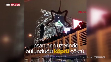 Moskova'da yeni yıl kutlaması sırasında köprü çöktü: 13 yaralı