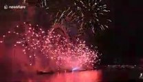 London welcomes 2019 with spectacular firework display on Thames
