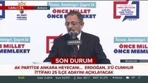 Mehmet Özhaseki konuşma yapıyor