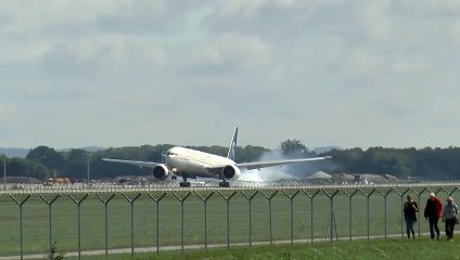 B777-300 Saudi Arabian Airline approaching EDDM-Munich Airport (1080-50P) 13.08.2017