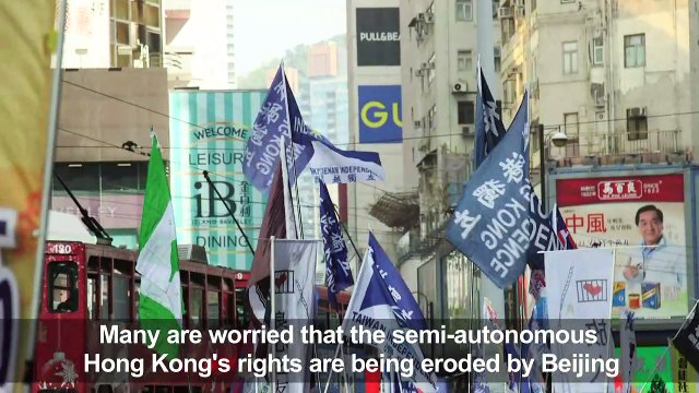 Hong Kong democracy camp kicks off 2019 with protests