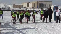 Dondurucu soğukta kayak yarışması - BİTLİS