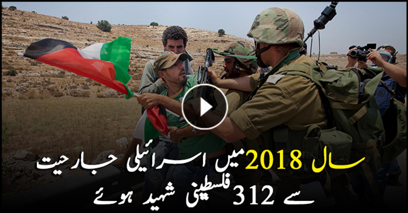 312 Palestinians martyred by Israeli aggression in 2018