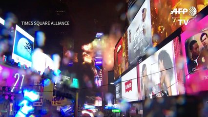 Tradicional festa de Ano Novo em Nova York