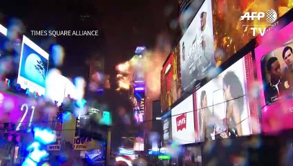 Tradicional festa de Ano Novo em Nova York