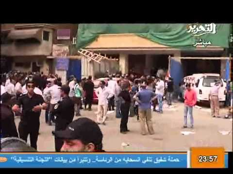 قناة التحرير برنامج عندما يأتى المساء مع محمد صلاح ومنتصر الزيات حلقة 14 ابريل 2012 وتغطية لاستبعاد مرشحي الرئاسة