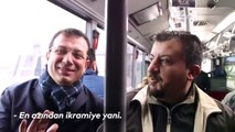 'Hayalim' demişti; Ekrem İmamoğlu ile bindiği metrobüste oturmayı başardı!