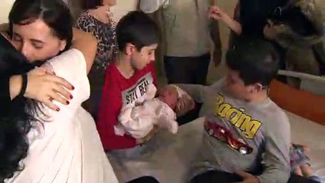 Mía, uno de los primeros bebés de 2019 en la Comunidad de Madrid