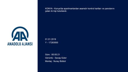 Asansör ekipmanı çalan 2 zanlı tutuklandı - KONYA