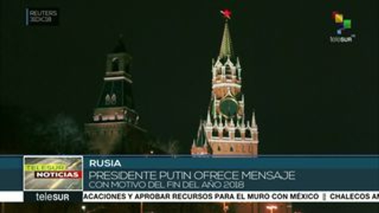 Putin ofrece su tradicional mensaje de fin de año al pueblo ruso