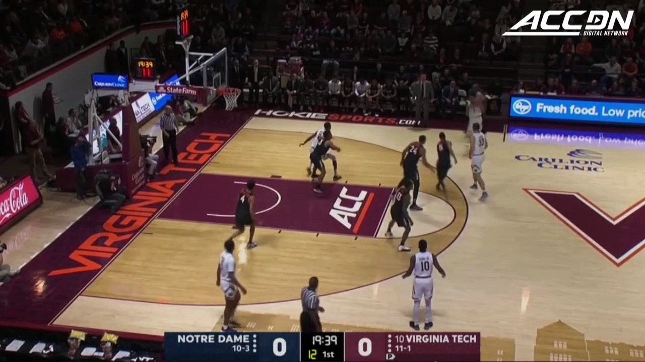 Notre Dame vs. Virginia Tech Basketball Highlights (2018-19)