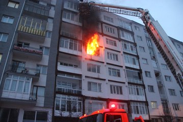 Apartmanda Yangın Paniği