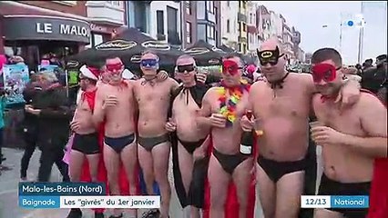 Baignade : les "givrés" du 1er janvier