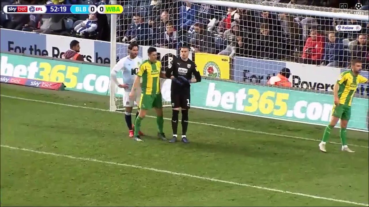 Mulgrew scores directly from corner kick - Blackburn Rovers 1-0 West Brom