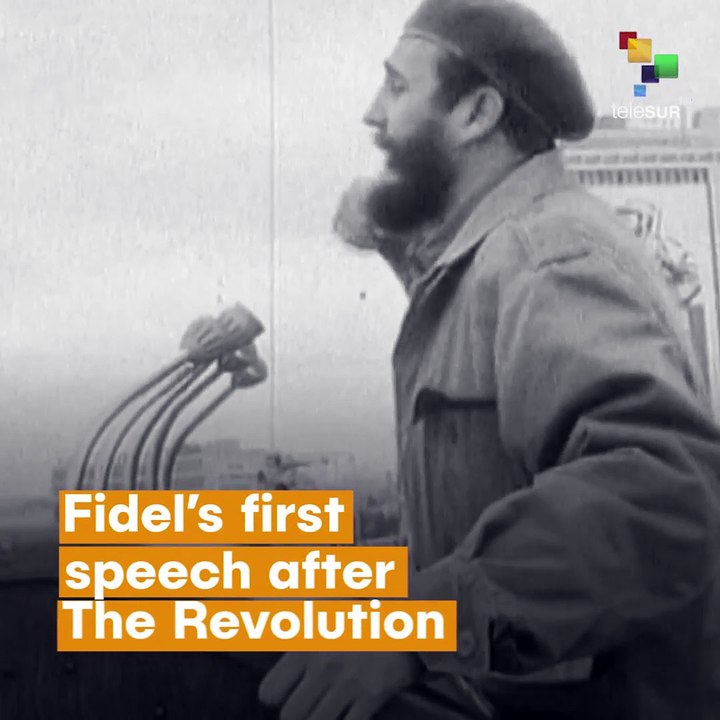 Fidel’s First Speech After The Revolution