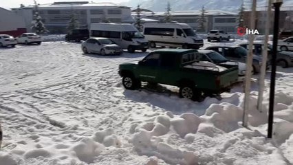 Adana Tufanbeyli'de Kar Çileye Dönüştü