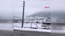 Antalya Alanya'da Kar Nedeniyle Kapanan Yol 4 Saat Sonra Açıldı