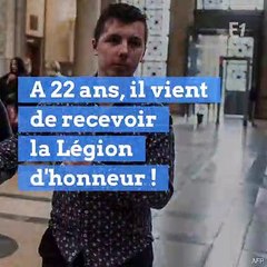 Marin, 22 ans, la "fierté" d'une Légion d'honneur