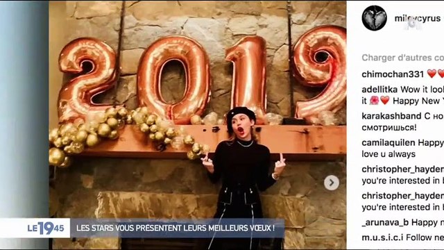 Découvrez les stars qui ont été les plus originales pour souhaiter leurs voeux cette année - Vidéo