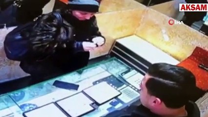 Kuyumcudan çaldığı pırlanta yüzüğü yuttu
