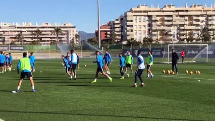 Entrenamiento del Málaga (02/01/2019)
