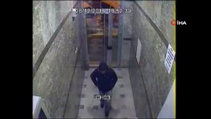 Bisiklet hırsızı kameralara yakalandı