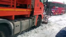 Kar nedeniyle kapanan Akseki-Seydişehir karayolu trafiğe açıldı