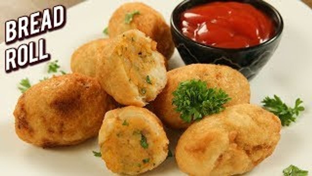 Bread Roll Recipe - Potato Stuffed Bread Rolls - Quick & Easy Snack Recipe - Varun