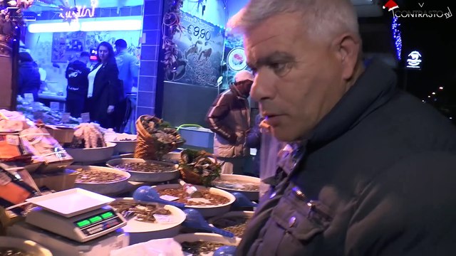 Gricignano (CE) - La vigilia di Natale alla pescheria il golfo di napoli (24.12.18)
