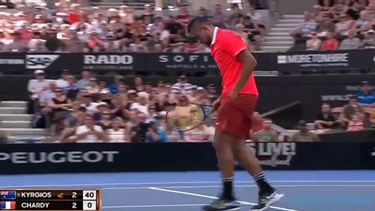 Nick Kyrgios vs Jeremy Chardy - Highlights HD 02/01/2019  Brisbane 2019