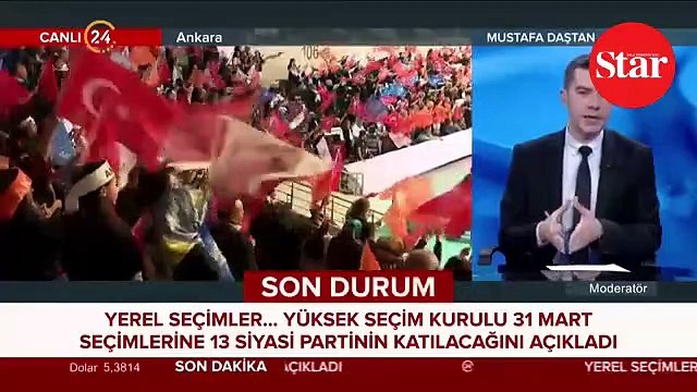 YSK, yerel seçime katılacak partileri açıkladı