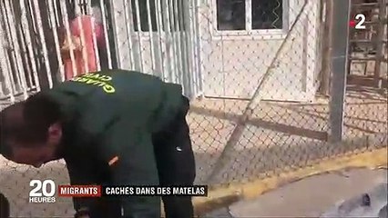 Découvrez l'incroyable cachette de ces migrants découverte dans un reportage du 20h de France 2