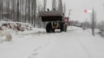 Mersin'in Yüksek Kesimlerinde Kardan Kapanan Köy Yolları Açılıyor